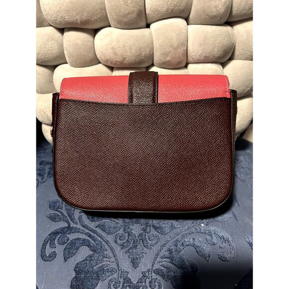 Coach Gemma Brown and Pink Jeweled Butterfly Close Crossbody - Picture 6 of 10